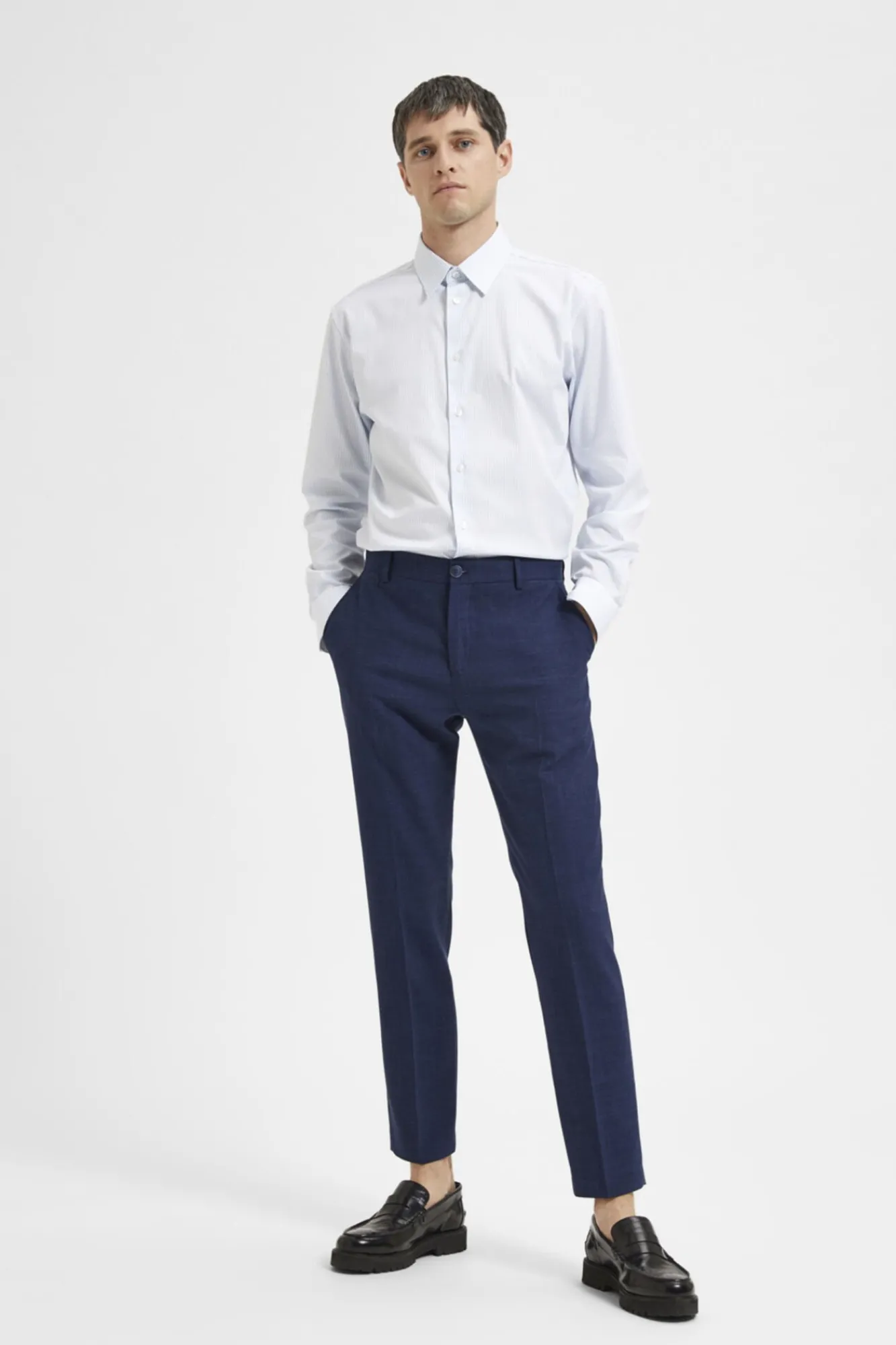 Pantalon De Lino Slim Fit^Selected Homme Store