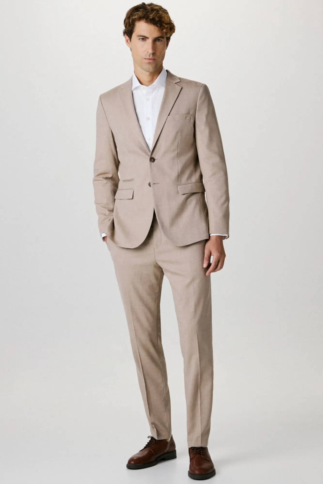 Pantalon De Traje Slim Fit Con Lana^Selected Best Sale