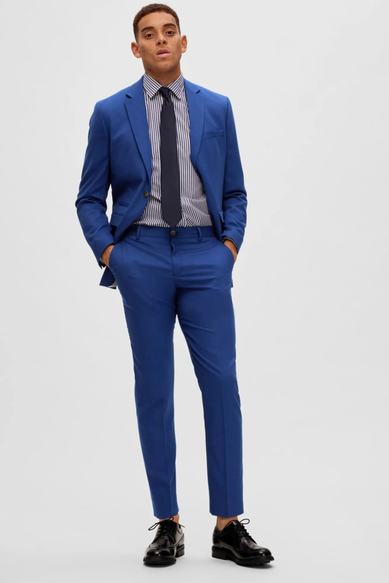 Pantalon De Traje Slim Fit Con Lana^Selected Clearance