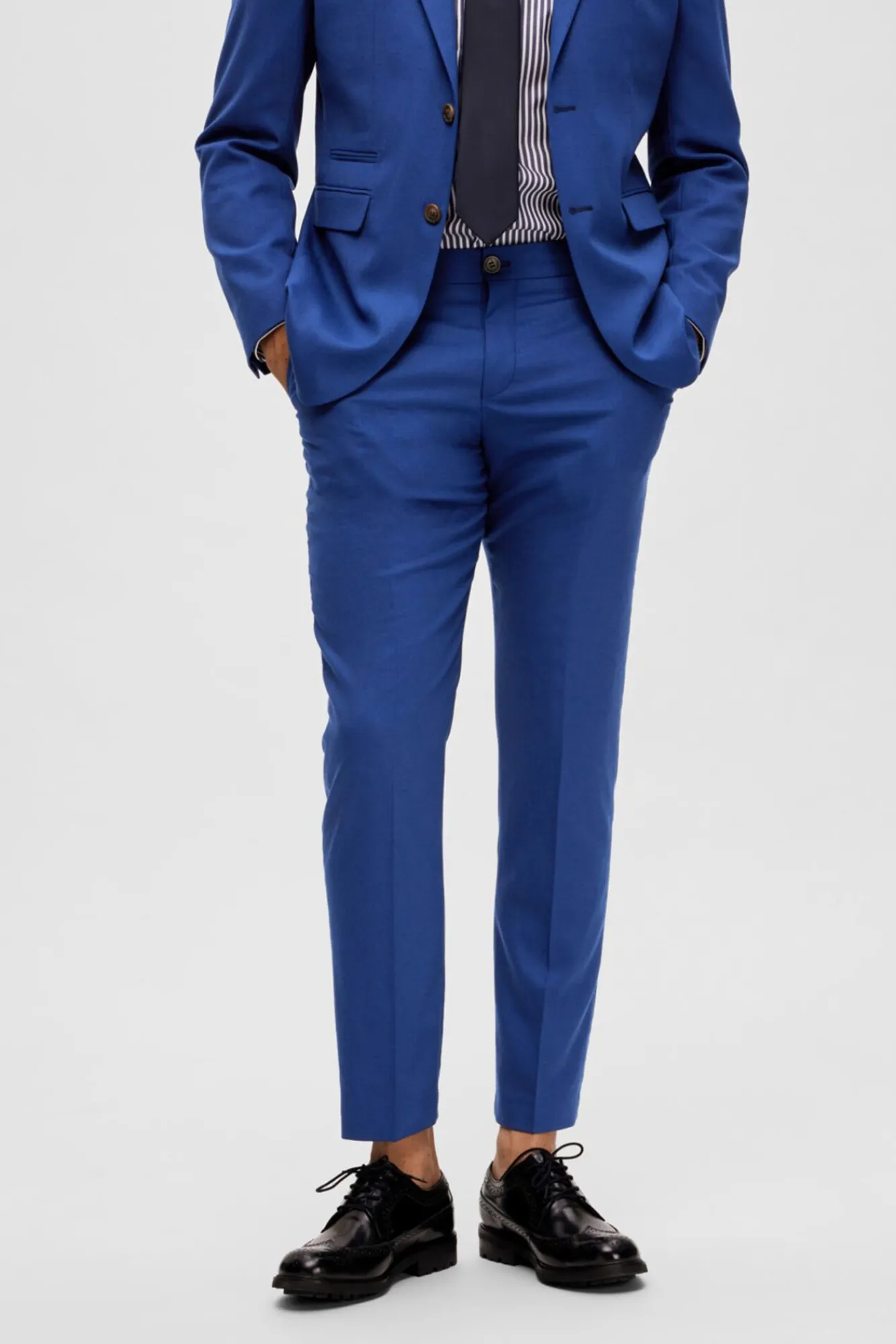Pantalon De Traje Slim Fit Con Lana^Selected Clearance