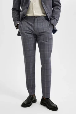 Pantalon De Traje Slim Fit De Cuadros^Selected Cheap