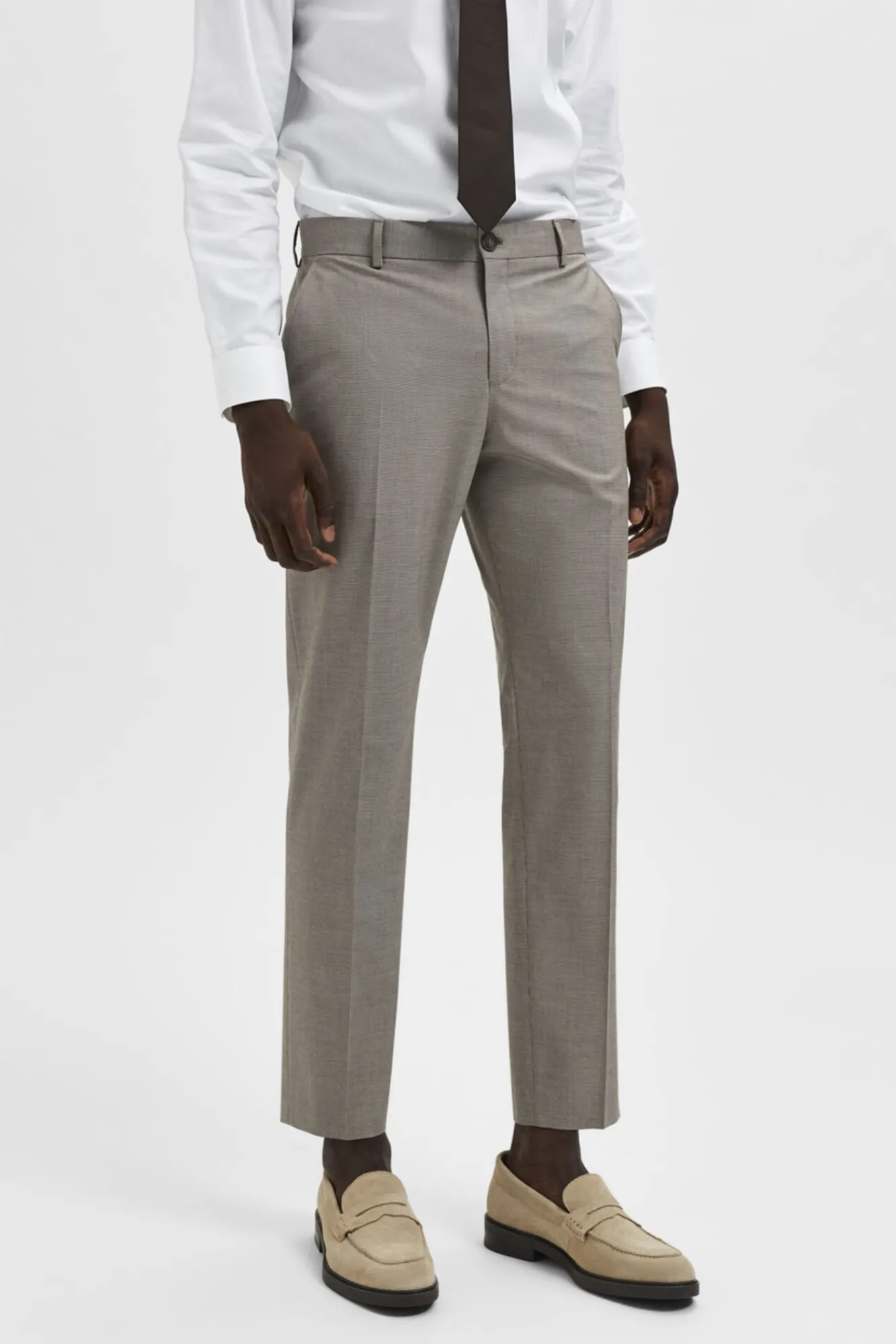 Pantalon De Traje Slim Fit Estructura^Selected Cheap