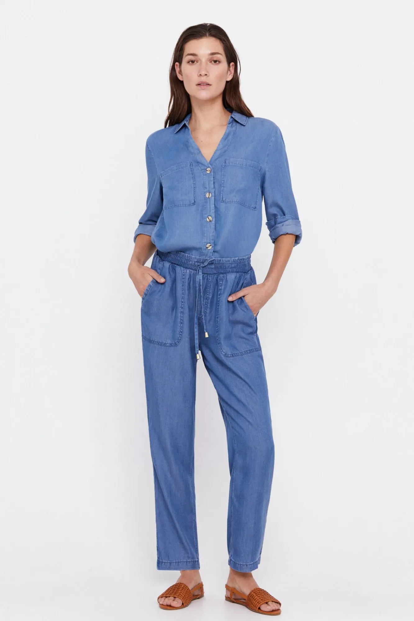 Pantalon Fluido 100% Tencel^Cortefiel Store