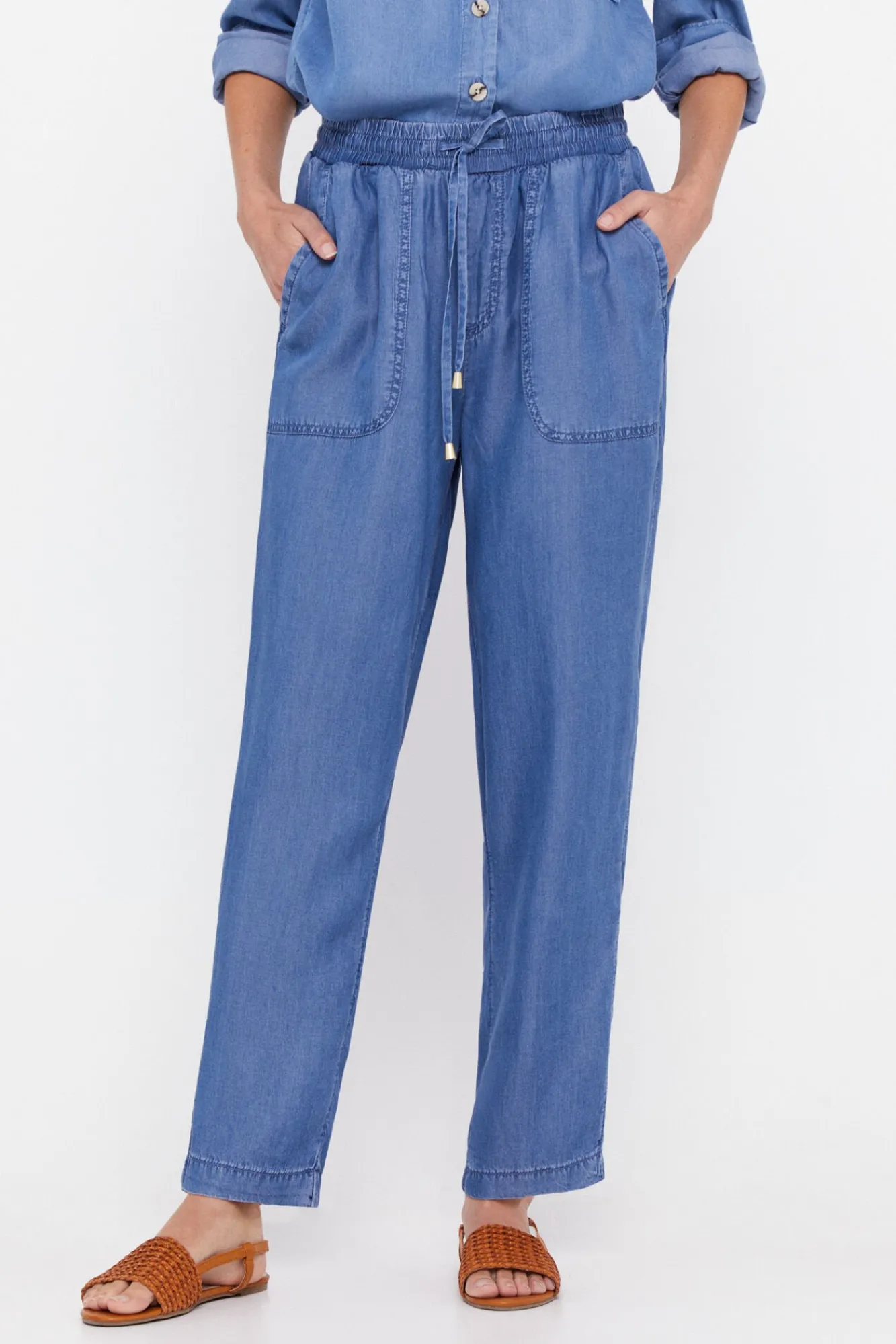 Pantalon Fluido 100% Tencel^Cortefiel Store