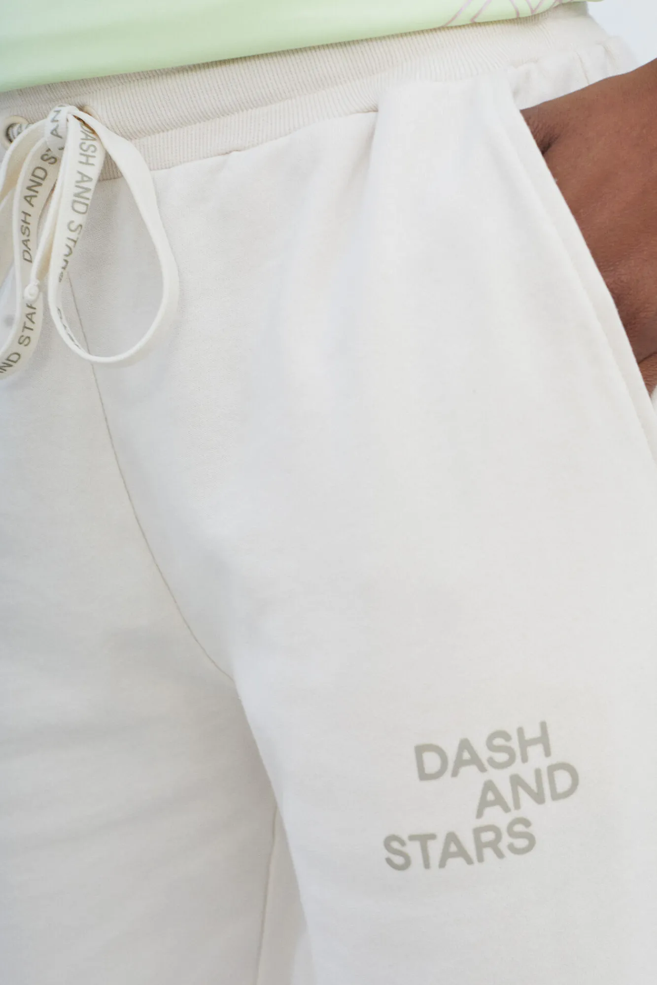 Pantalon Jogger 100% Algodon Blanco^Dash and Stars Online