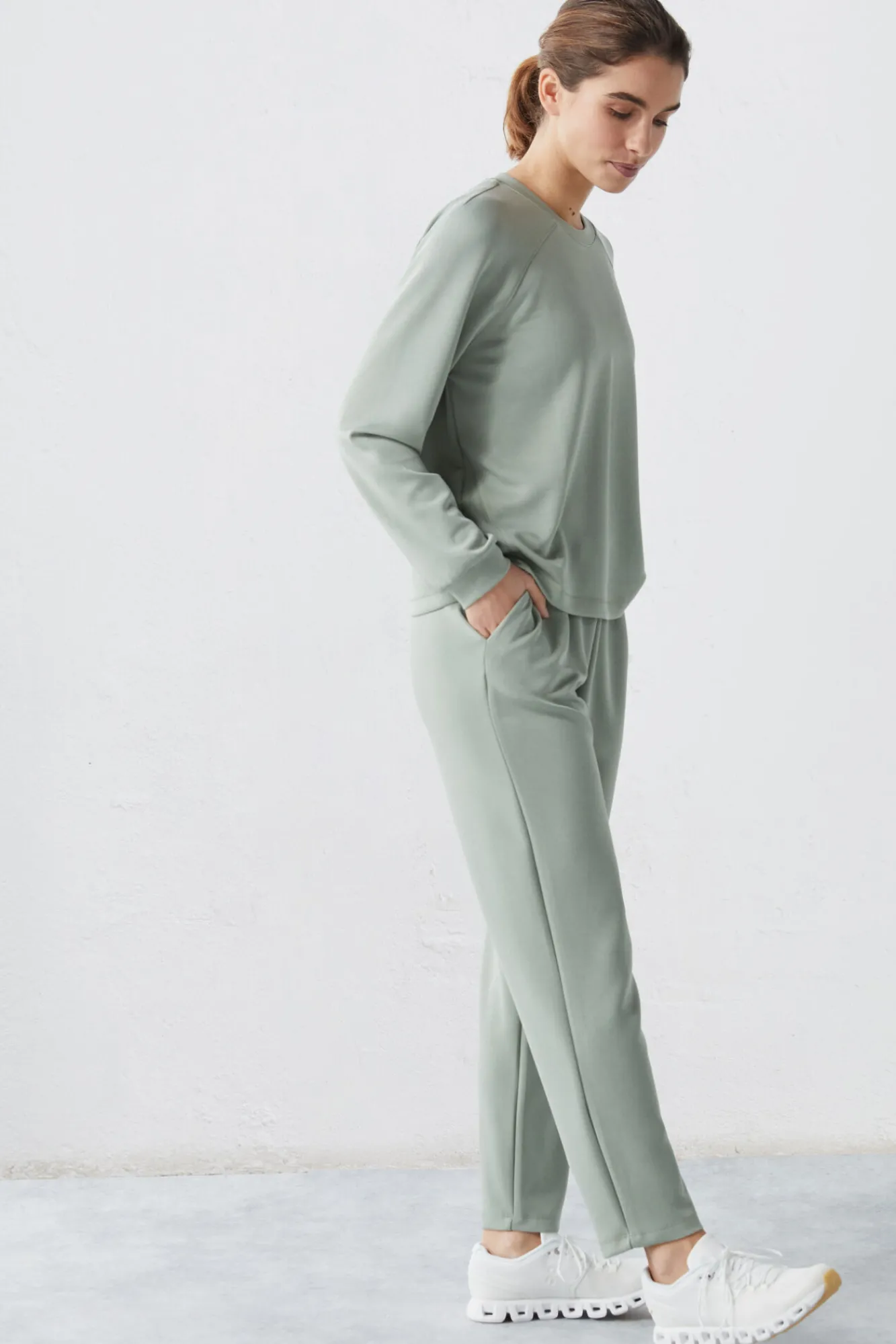 Pantalon Jogger Felpa Soft Verde^Dash and Stars Outlet
