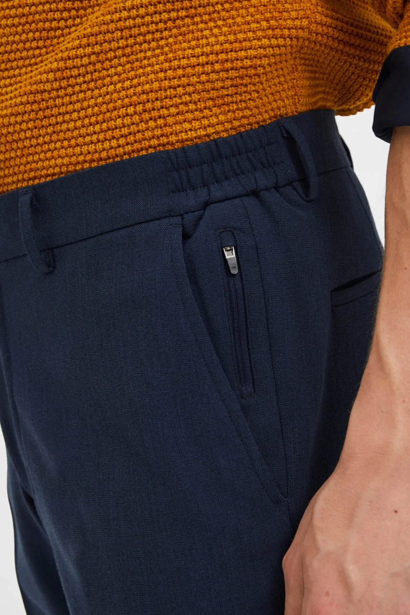 Pantalon Slim Fit Estructura^Selected Best Sale