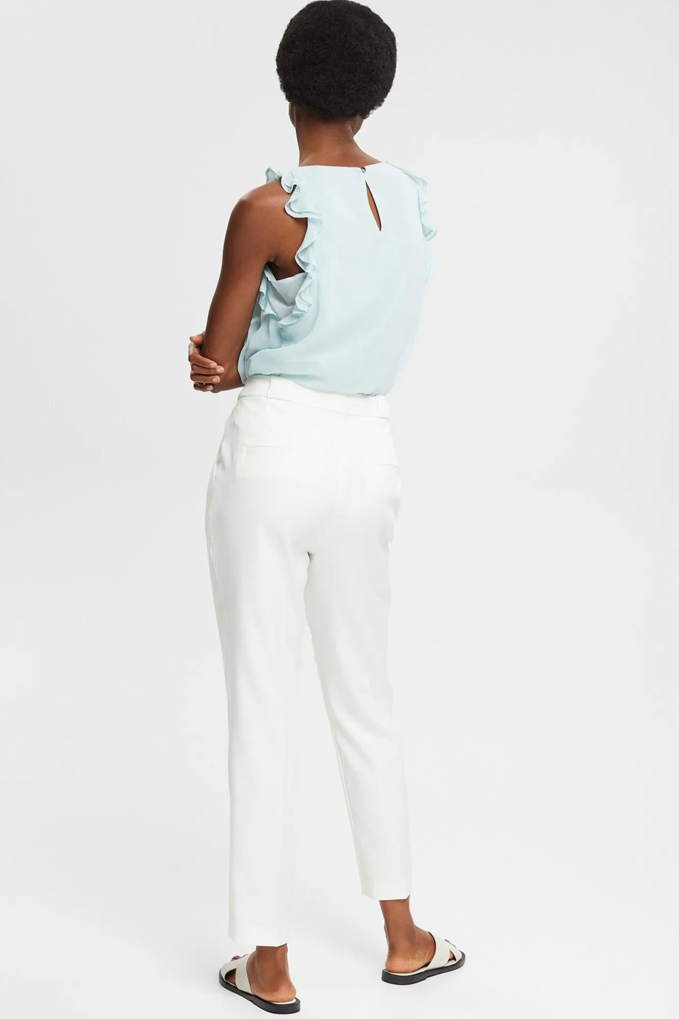 Pantalon Traje Pnzas Con Viscosa^Esprit Store