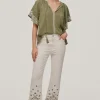 Pantalon Vaquero 5 Bolsillos Flare Fit Bordado^Pedro del Hierro Cheap