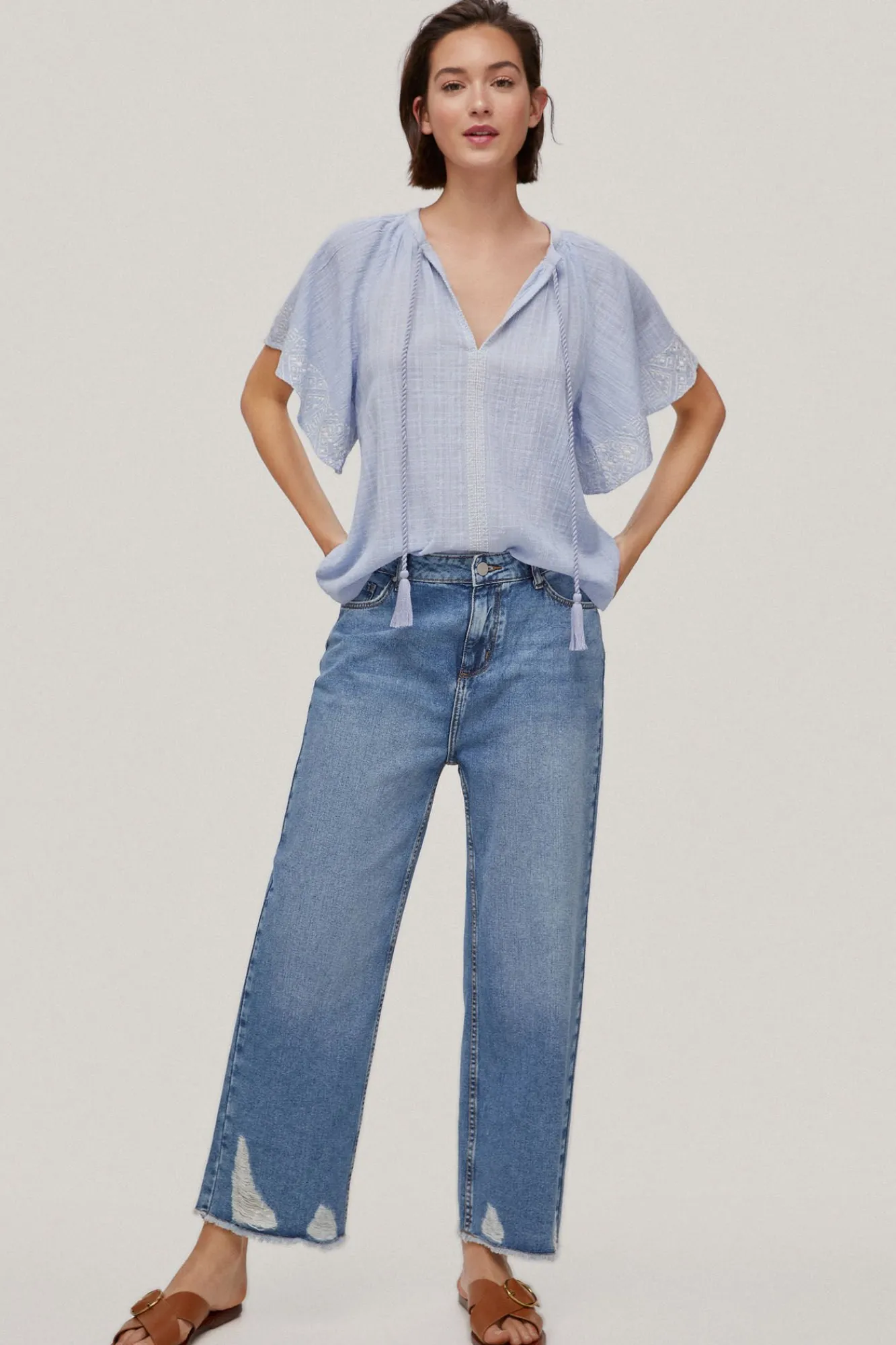 Pantalon Vaquero 5 Bolsillos Straight Fit Capri^Pedro del Hierro Flash Sale