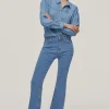 Pantalon Vaquero 5 Bolsillos Flare Fit Cropped^Pedro del Hierro Clearance