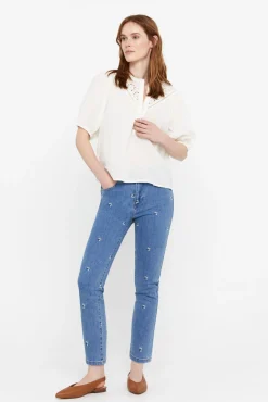 Pantalon Vaquero 5 Bolsillos Fit Crop^Cortefiel Clearance