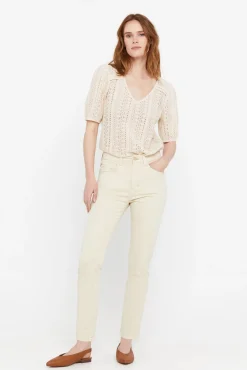 Pantalon Vaquero 5 Bolsillos Fit Crop^Cortefiel New