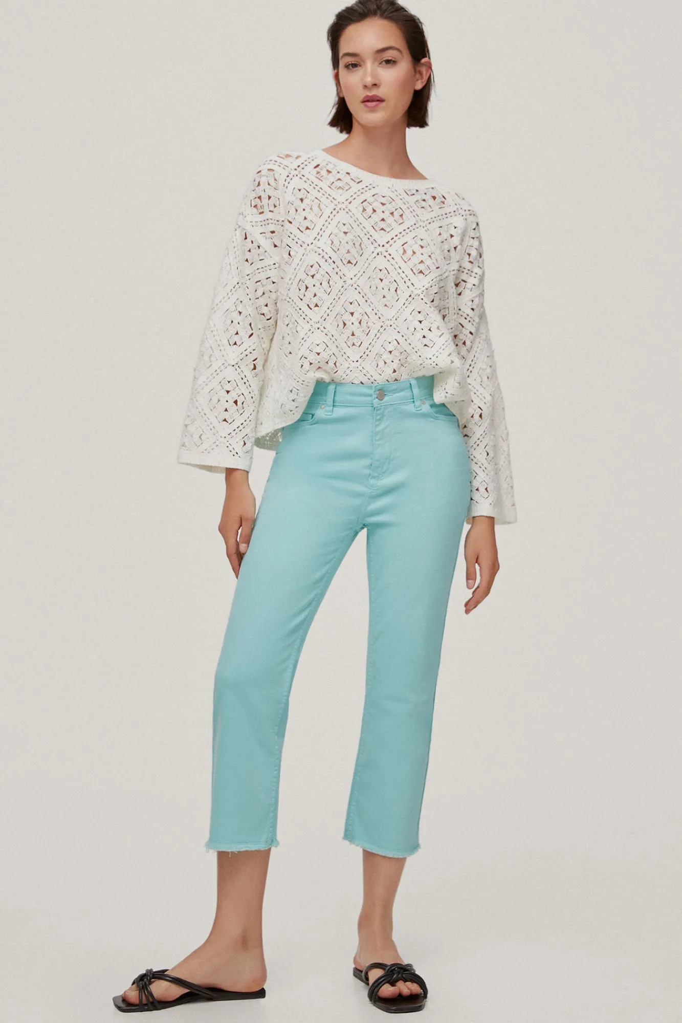 Pantalon Vaquero 5 Bolsillos Straight Fit Capri^Pedro del Hierro Clearance