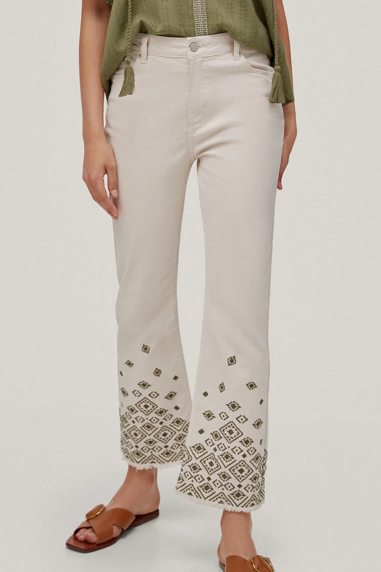 Pantalon Vaquero 5 Bolsillos Flare Fit Bordado^Pedro del Hierro Cheap