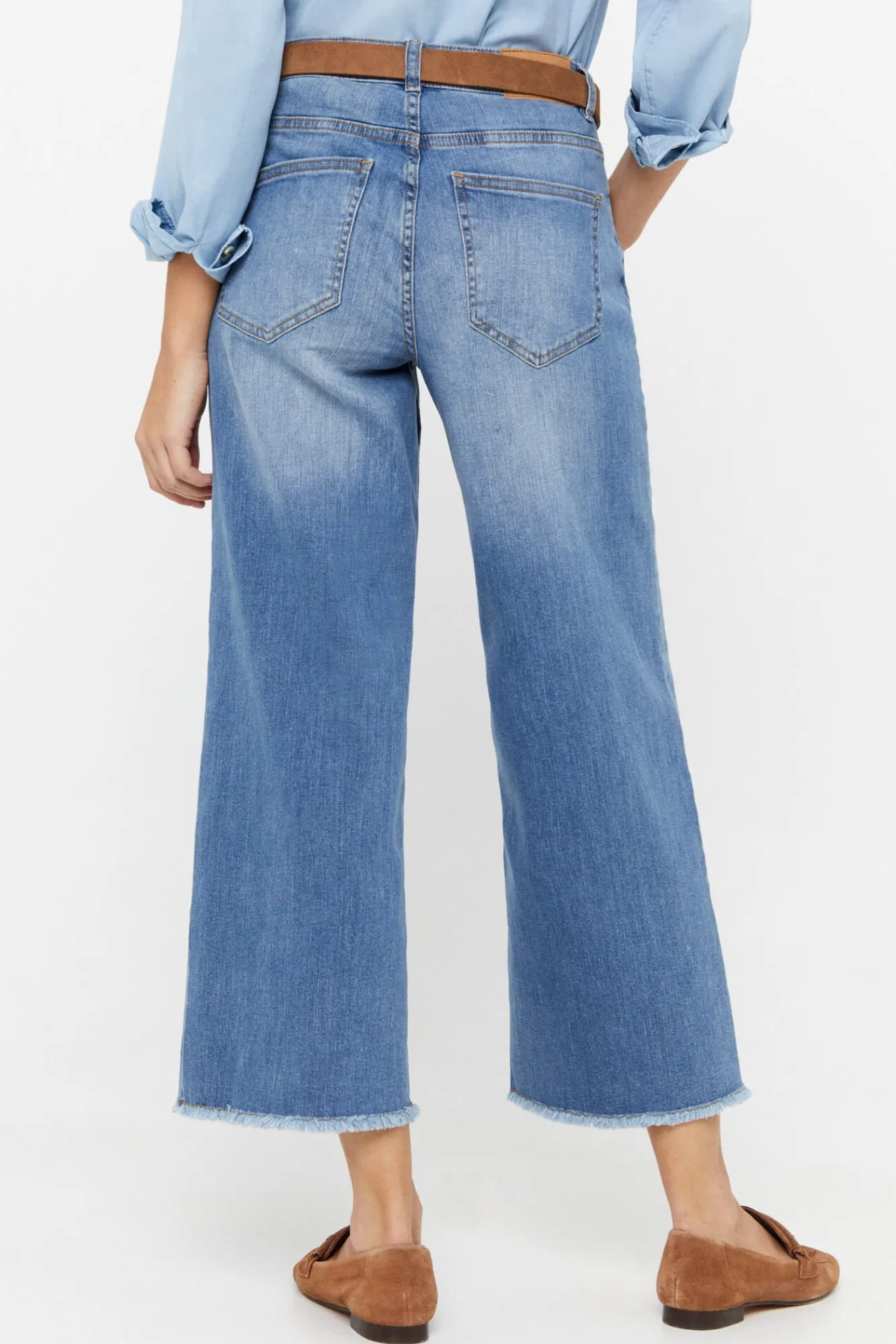 Pantalon Vaquero 5 Bolsillos Fit Palazzo^Cortefiel Store