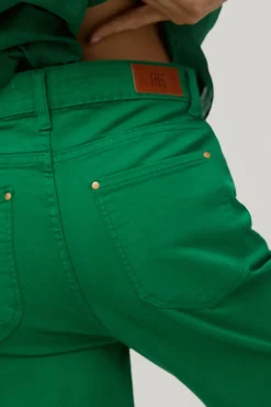 Pantalon Vaquero 5 Bolsillos Flare Fit Cropped Bordado^Pedro del Hierro Store