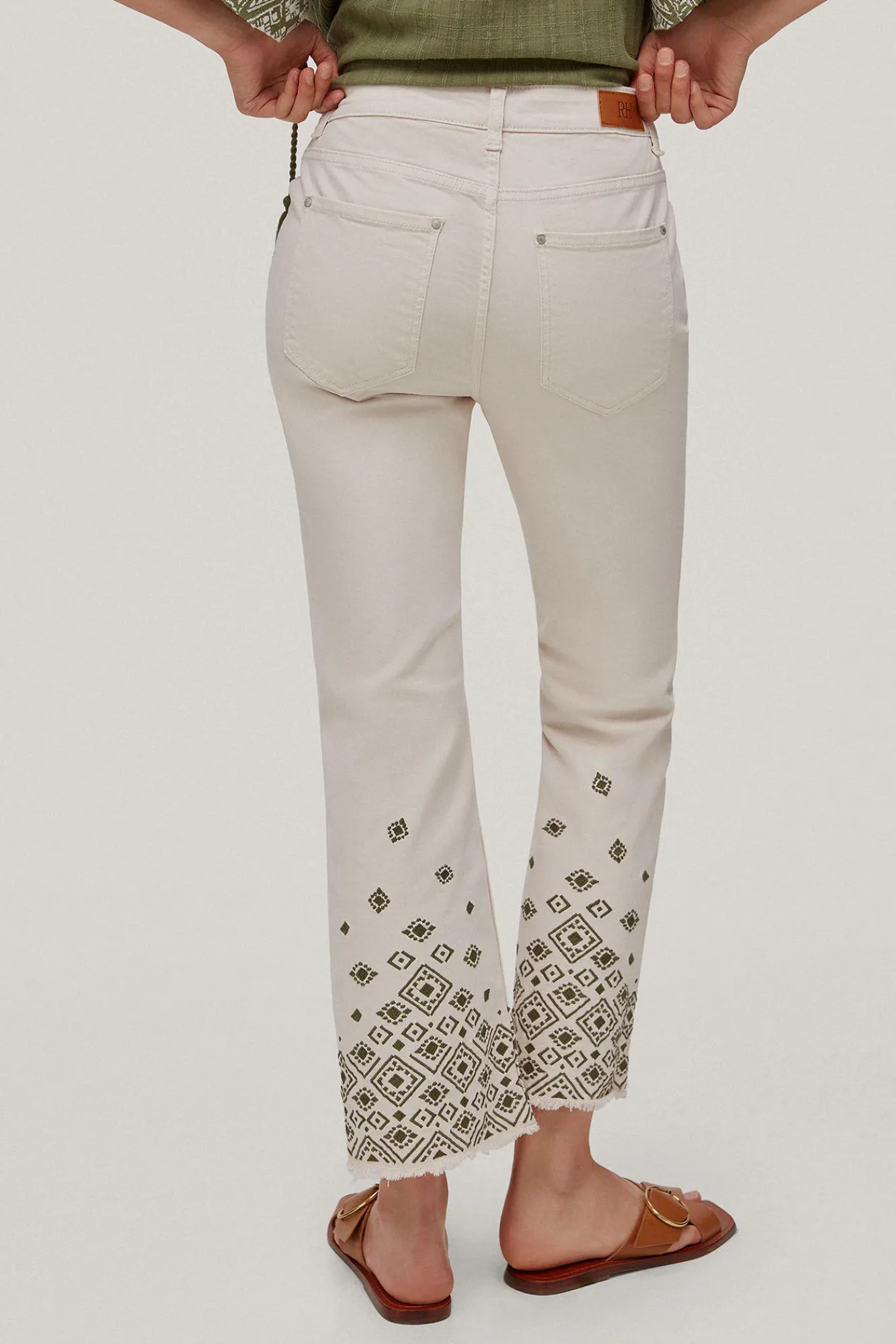 Pantalon Vaquero 5 Bolsillos Flare Fit Bordado^Pedro del Hierro Cheap