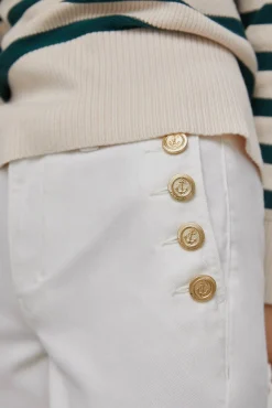 Pantalon Vaquero Botones Straight Fit Cropped^Pedro del Hierro Hot
