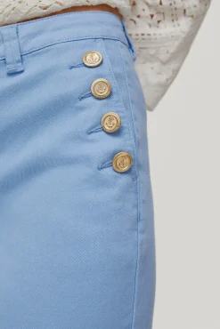 Pantalon Vaquero Botones Straight Fit Cropped^Pedro del Hierro Sale