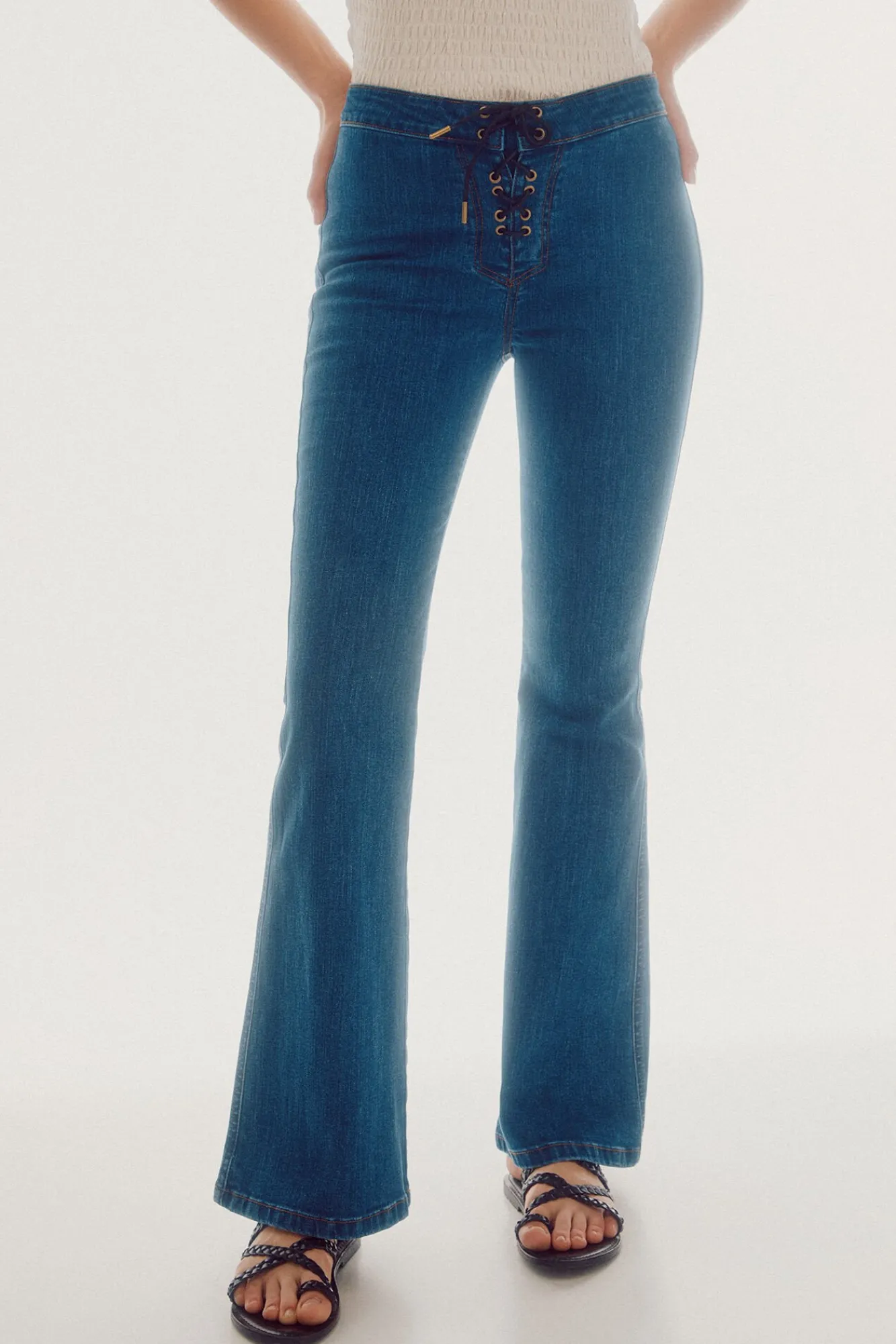 Pantalon Vaquero Fit Campana^Slowlove Cheap