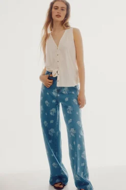 Pantalon Vaquero Fit Wide Leg^Slowlove Store