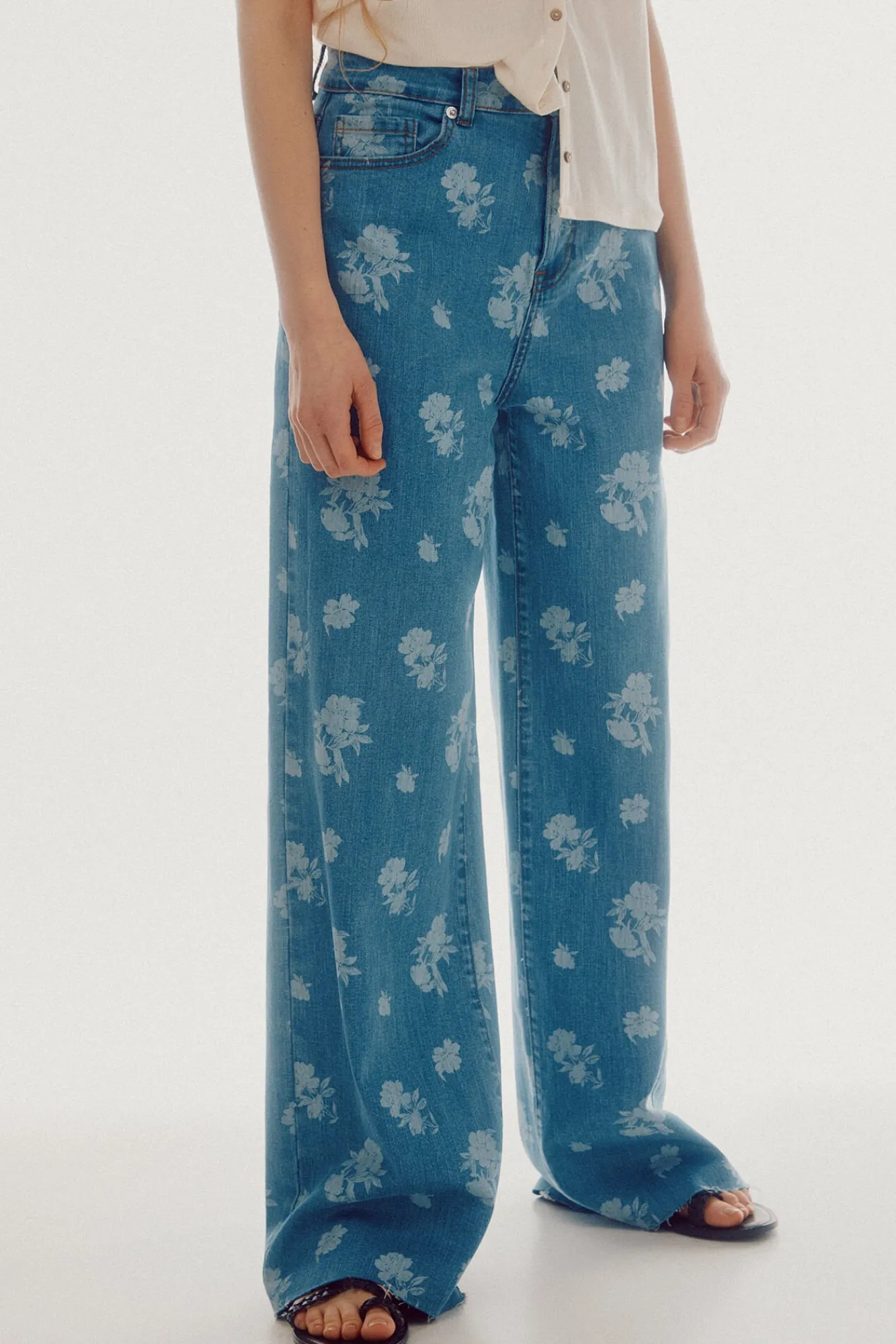 Pantalon Vaquero Fit Wide Leg^Slowlove Store