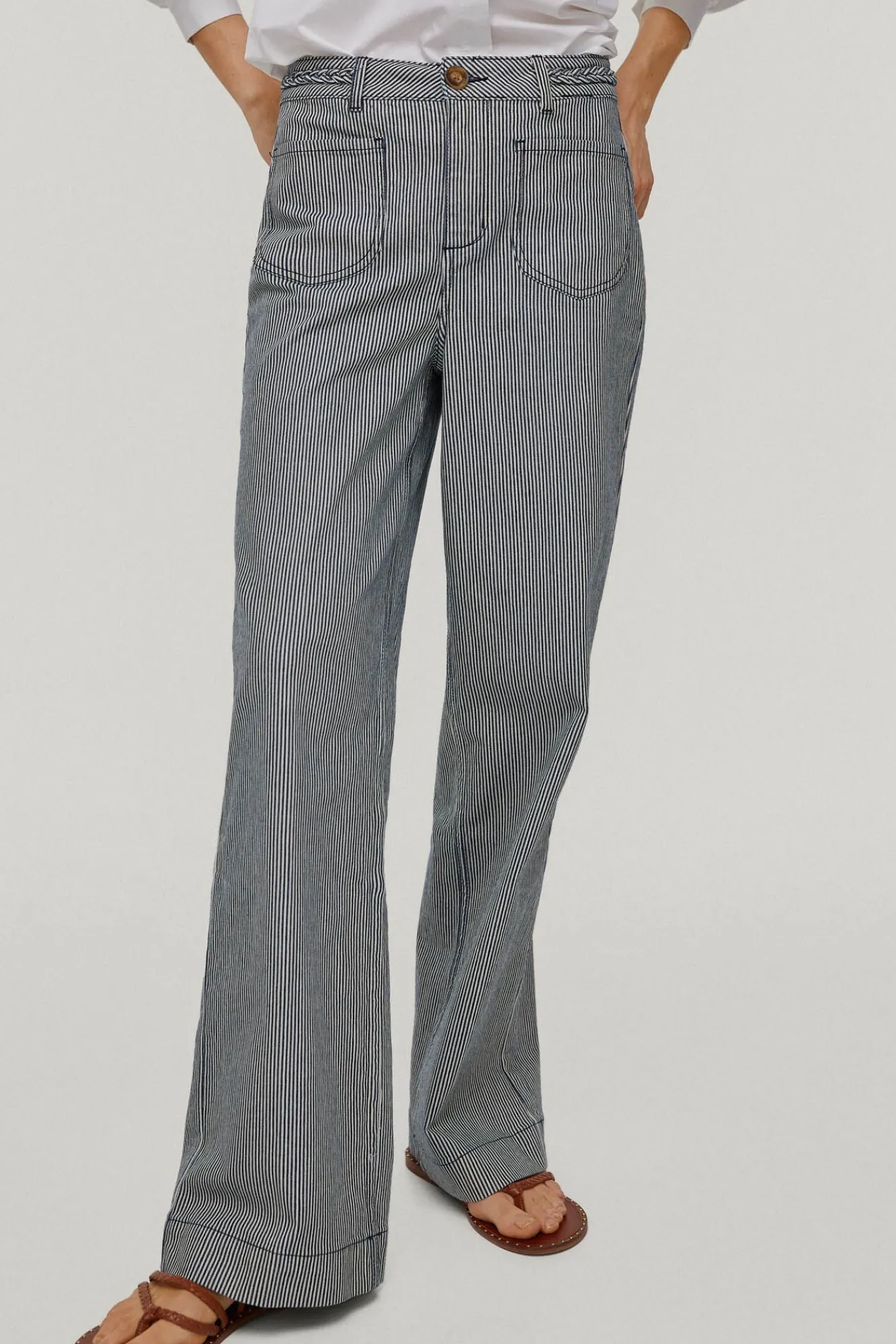 Pantalon Vaquero Rayas Wide Flare^Pedro del Hierro Flash Sale