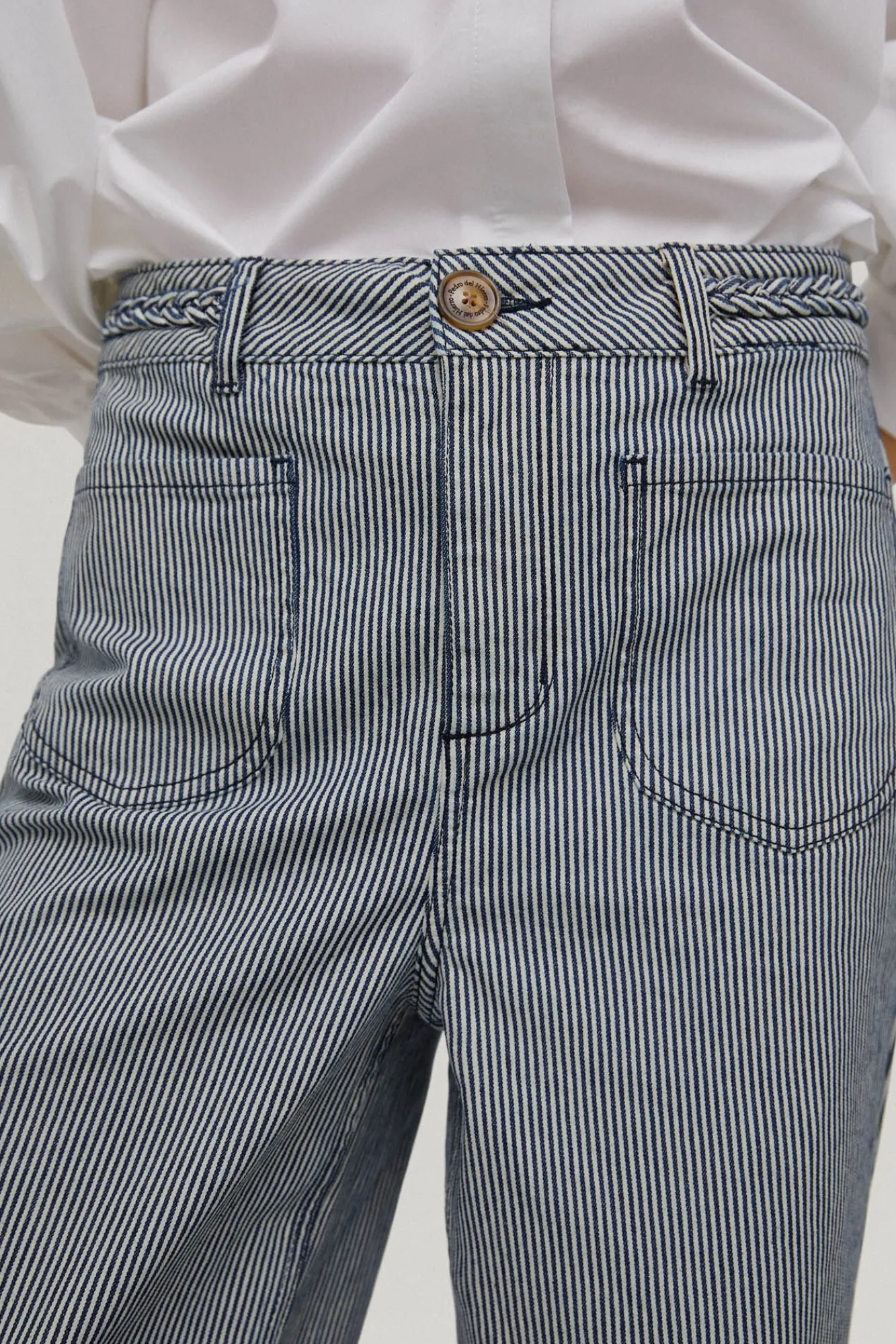 Pantalon Vaquero Rayas Wide Flare^Pedro del Hierro Flash Sale