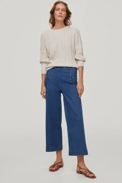 Pantalon Vaquero Wide Leg Cropped^Pedro del Hierro Best Sale