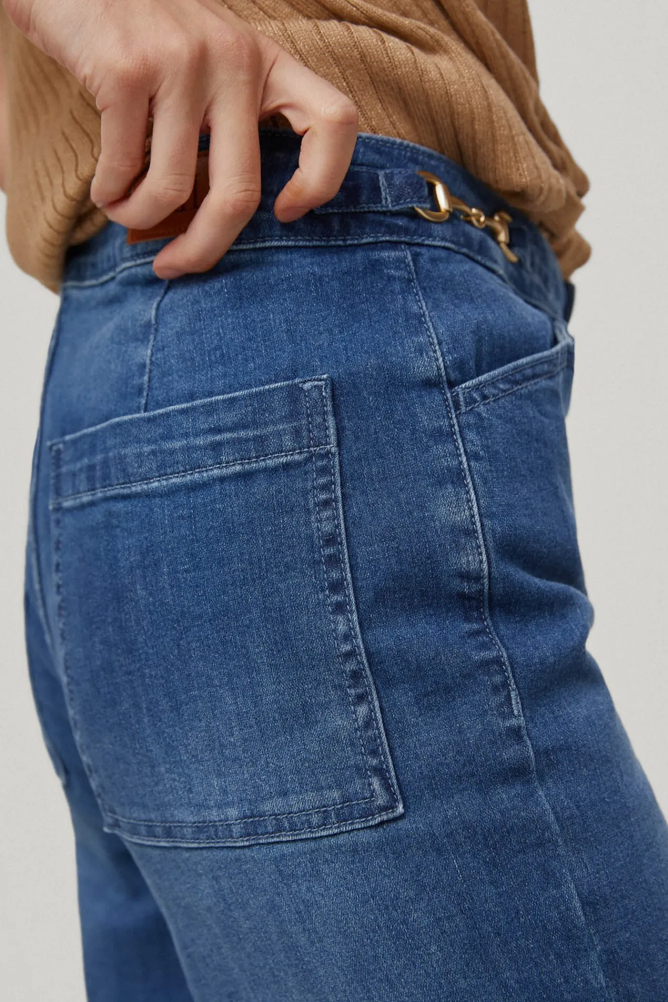 Pantalon Vaquero Wide Leg Cropped^Pedro del Hierro Sale