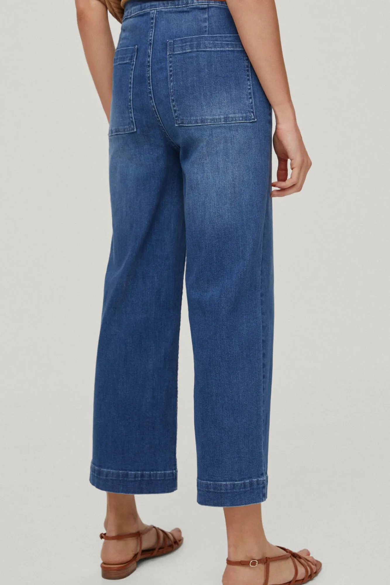 Pantalon Vaquero Wide Leg Cropped^Pedro del Hierro Sale