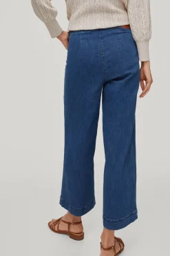 Pantalon Vaquero Wide Leg Cropped^Pedro del Hierro Best Sale