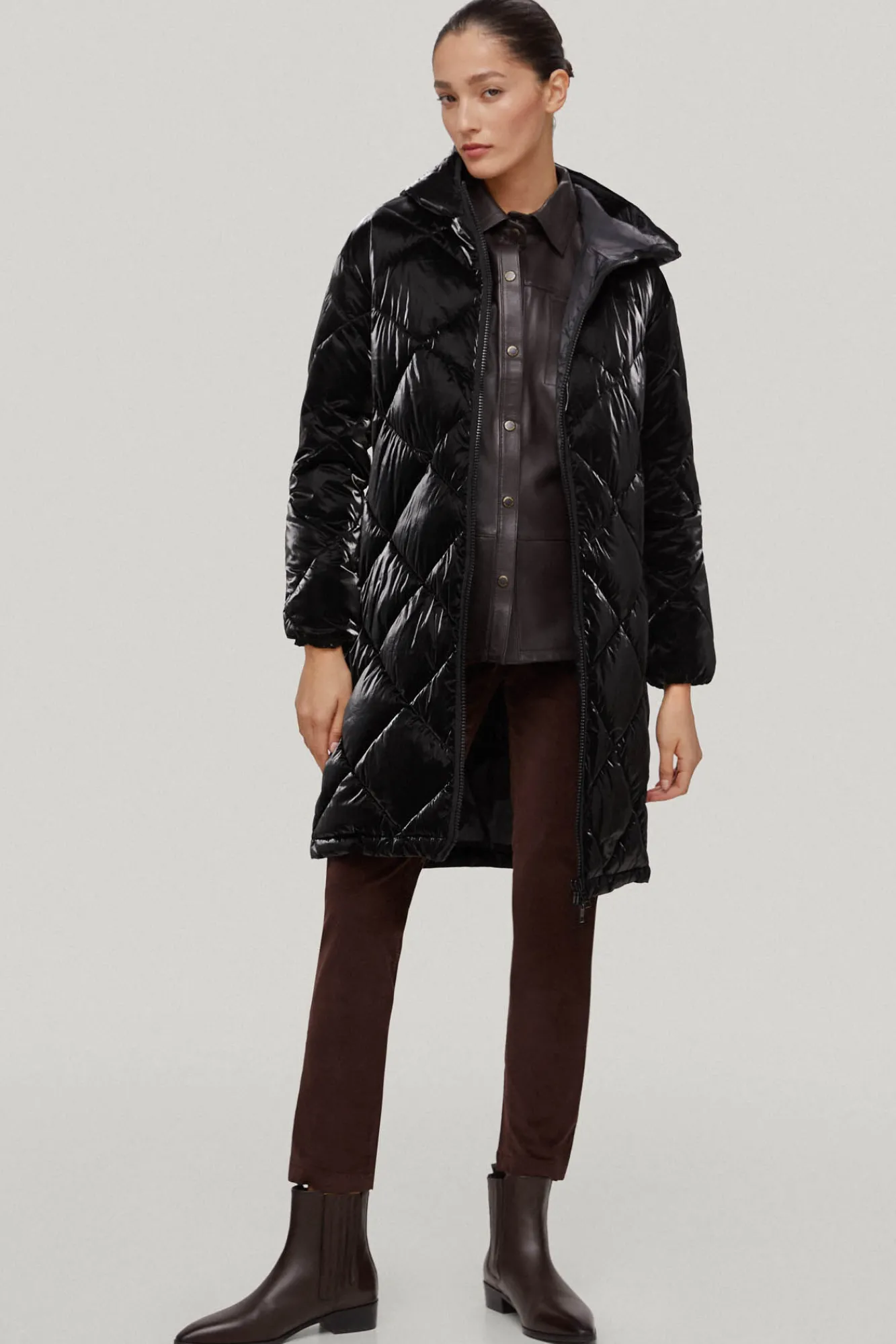 Parka Larga Charol^Pedro del Hierro Cheap