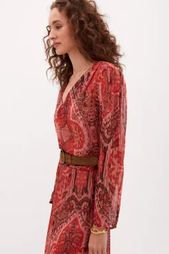 Paula Blusa Estampada Con Hilo Metalizado^Hoss Intropia Best