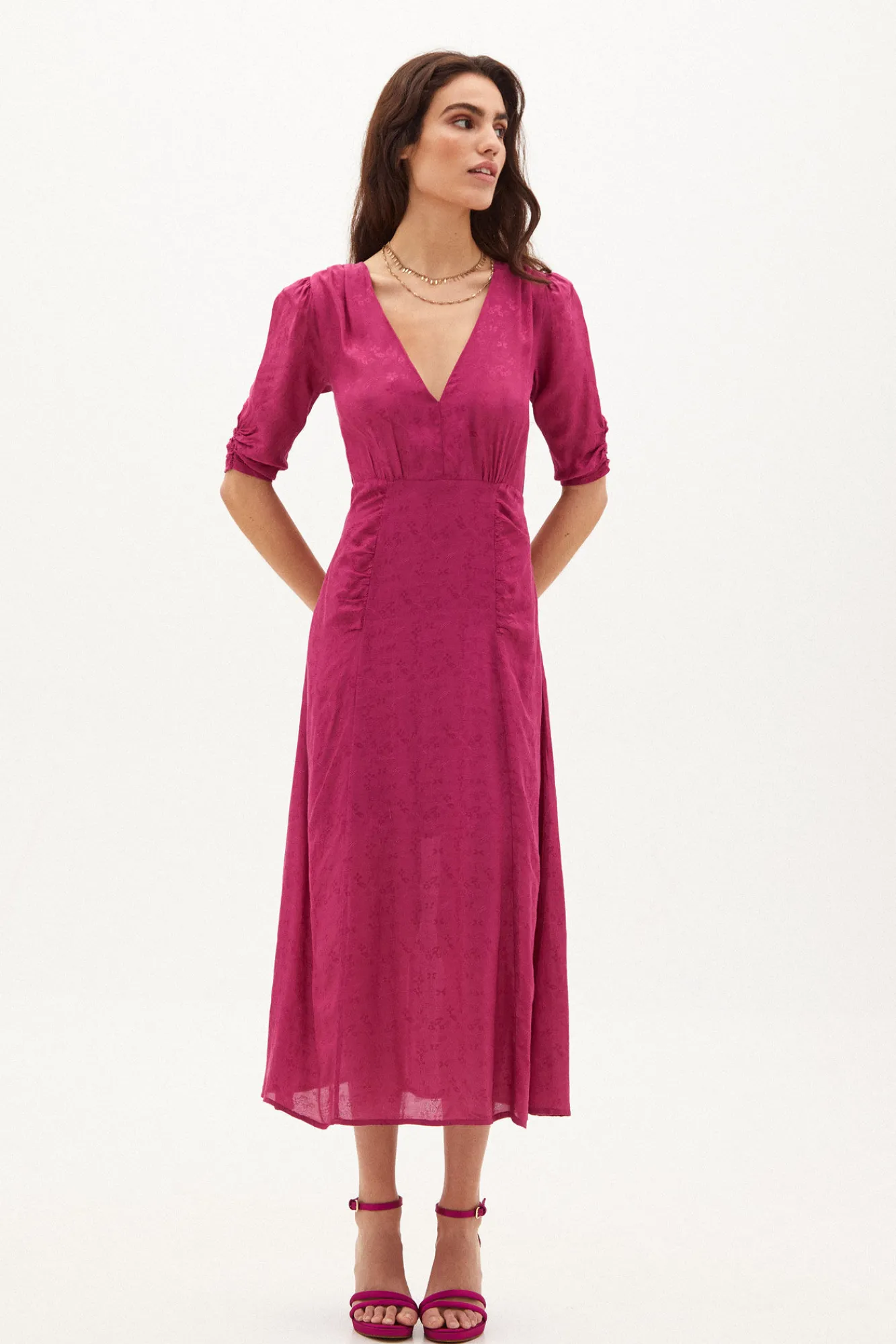 Paula Vestido Midi De Jacquard^Hoss Intropia Store