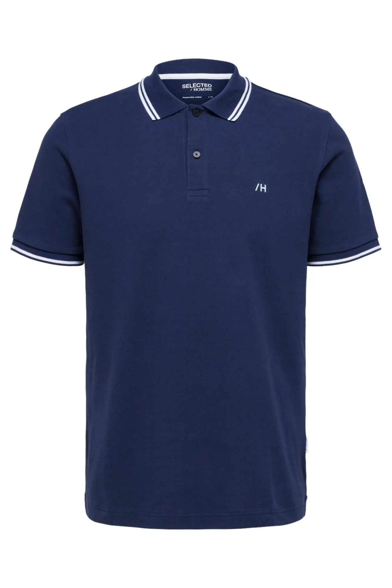 Polo 100% Algodon Organico Con Logo Bordado^Selected Flash Sale