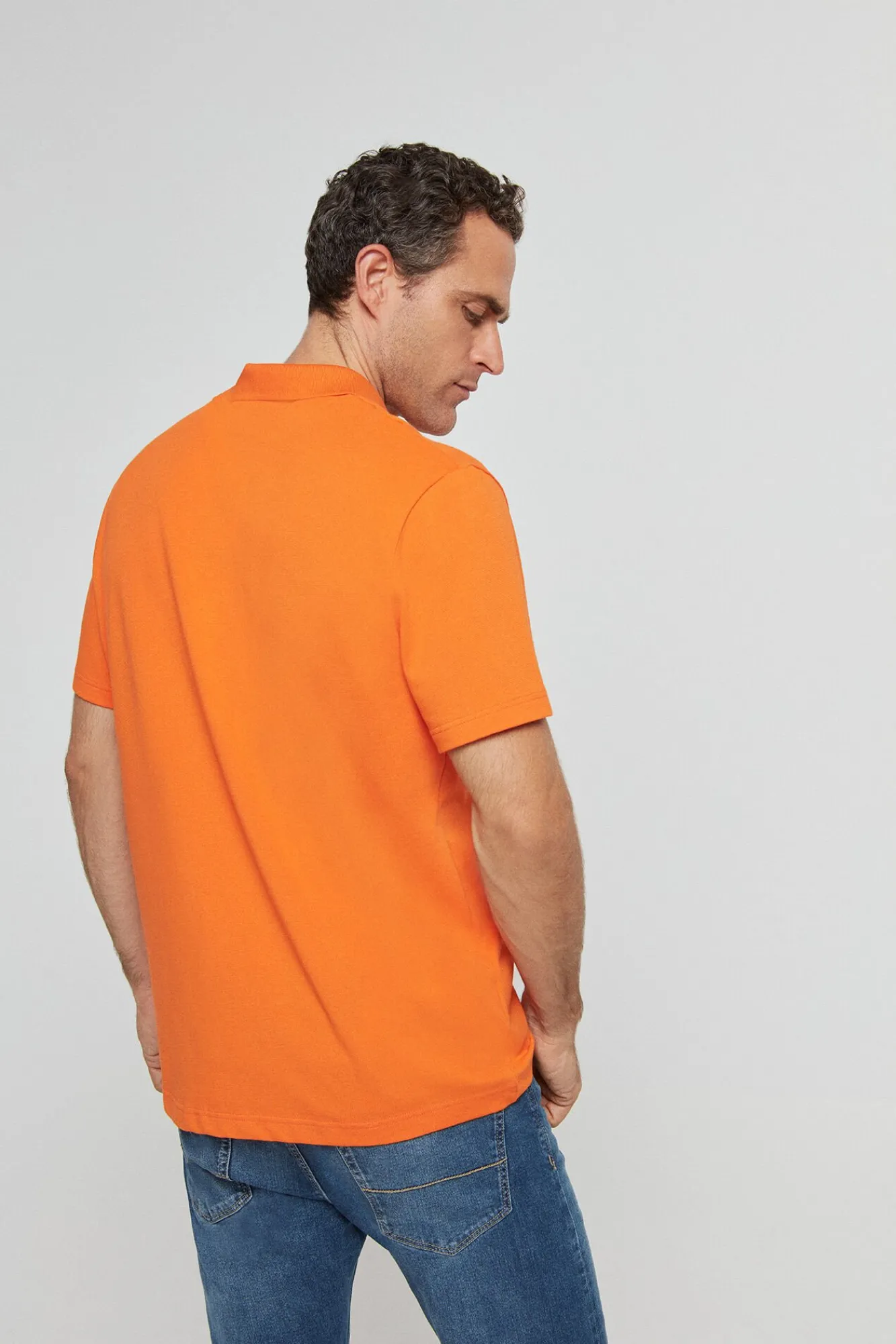 Polo Con Bordado De Cocodrilo Pespunteado^Lacoste Cheap