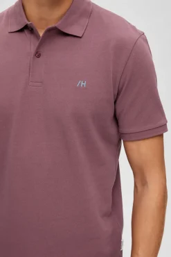 Polo De Algodon Organico Con Logo Bordado^Selected Best