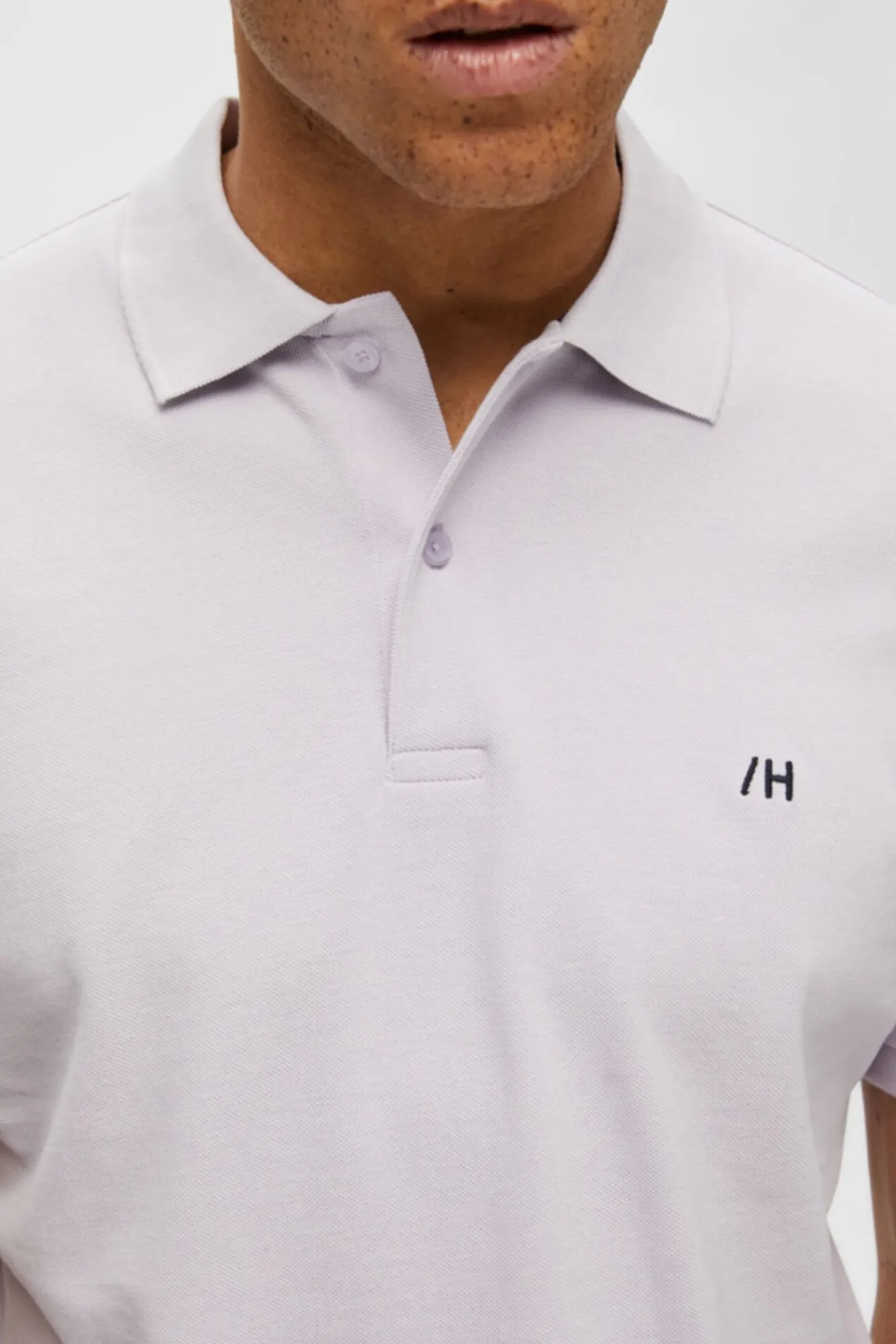 Polo De Algodon Organico Con Logo Bordado^Selected Clearance