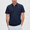 Polo De Manga Corta Con Cremallera De Algodon Organico.^Selected Clearance