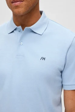 Polo De Manga Corta Con Logo Bordado 100% Algodon Organico^Selected Fashion