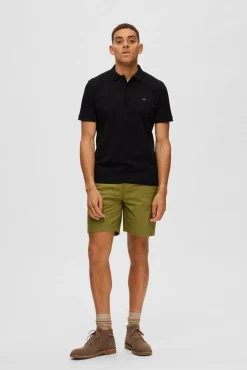 Polo De Manga Corta Con Logo Bordado 100% Algodon Organico^Selected Best Sale
