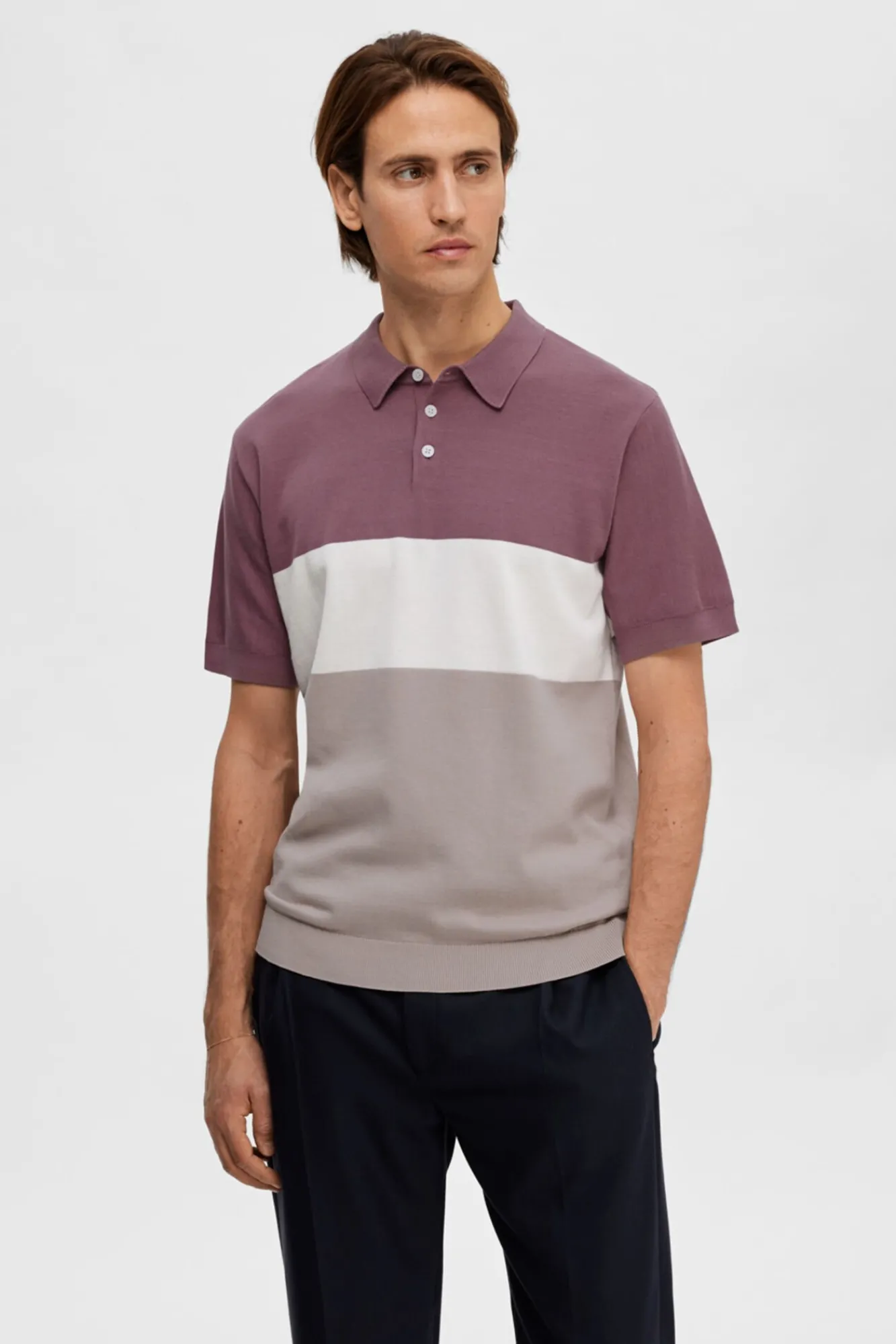 Polo De Manga Corta De Punto De Algodon Organico.^Selected Shop