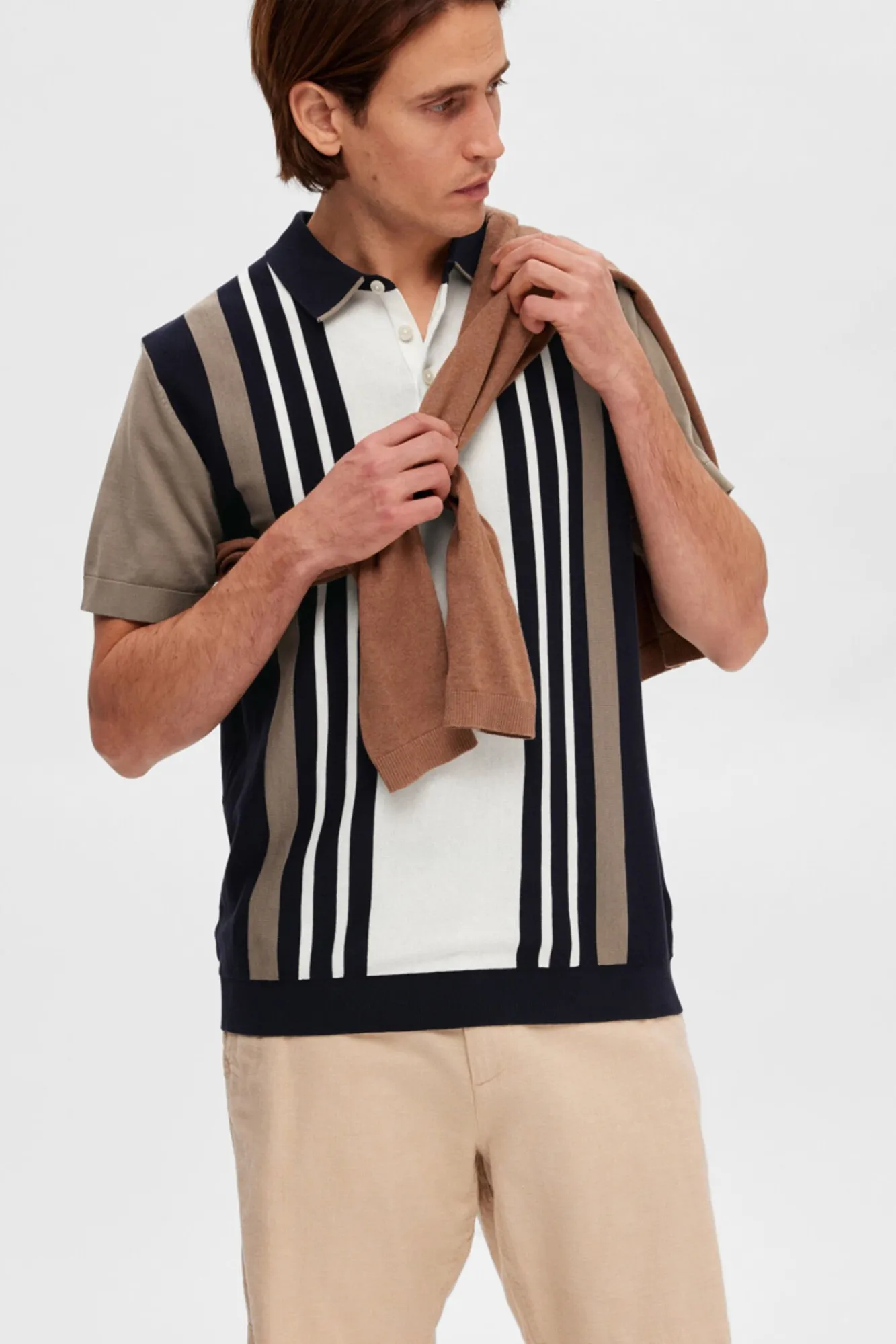 Polo De Manga Corta De Punto De Algodon Organico.^Selected Shop