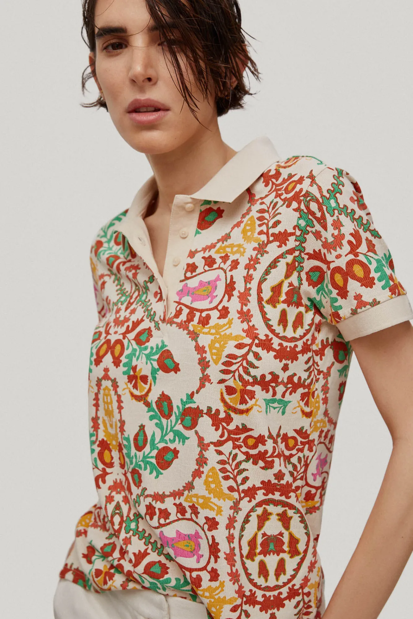 Polo Estampado Manga Corta^Pedro del Hierro New