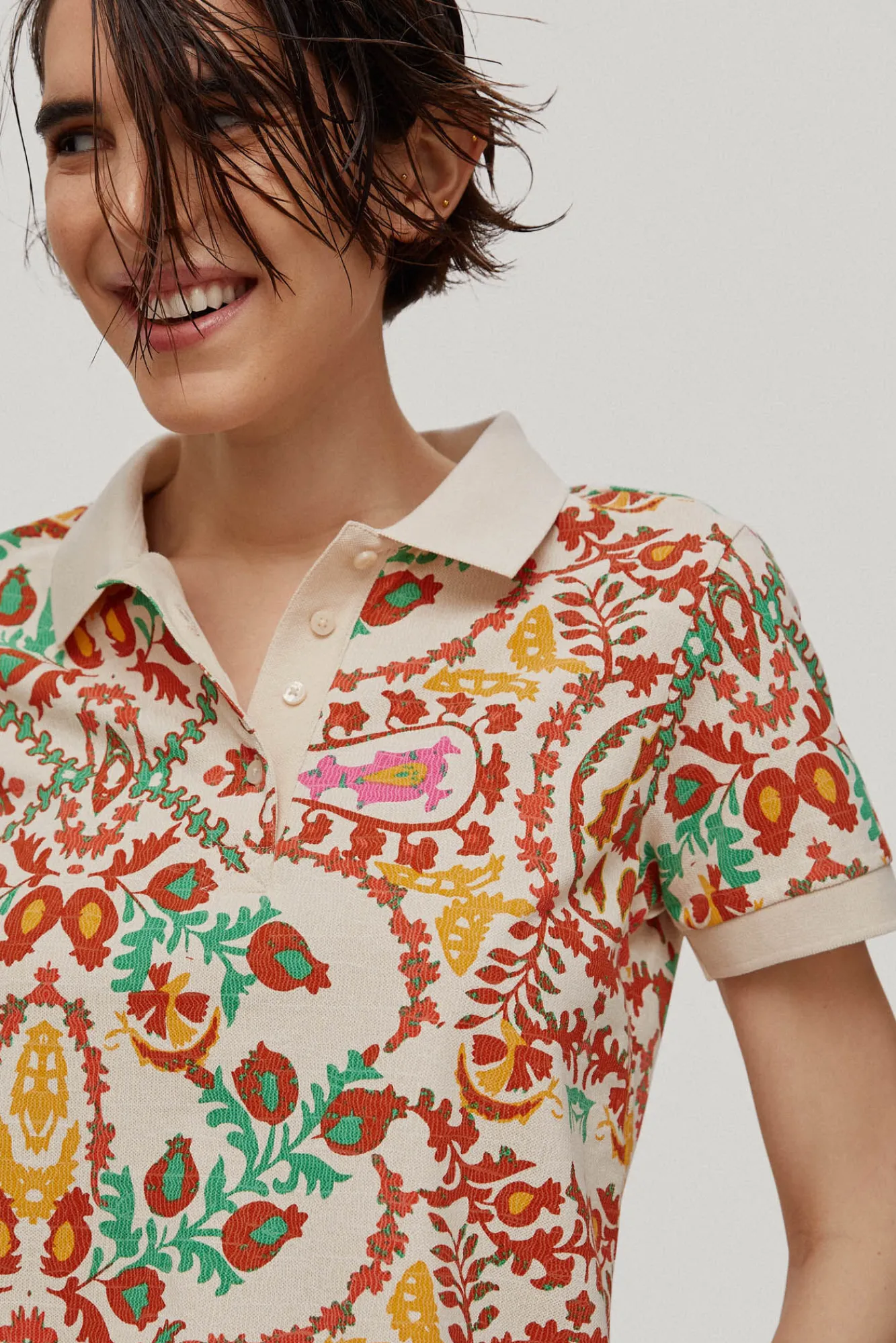 Polo Estampado Manga Corta^Pedro del Hierro New
