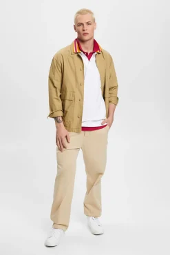Polo Liso Manga Corta Algodon^Esprit Fashion