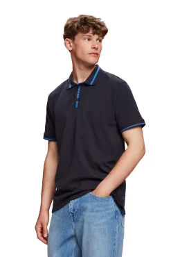 Polo Liso Regular Fit Con Lino^Esprit Flash Sale