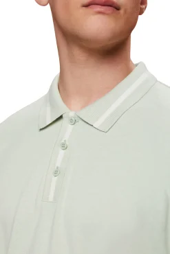 Polo Liso Regular Fit Con Lino^Esprit Shop